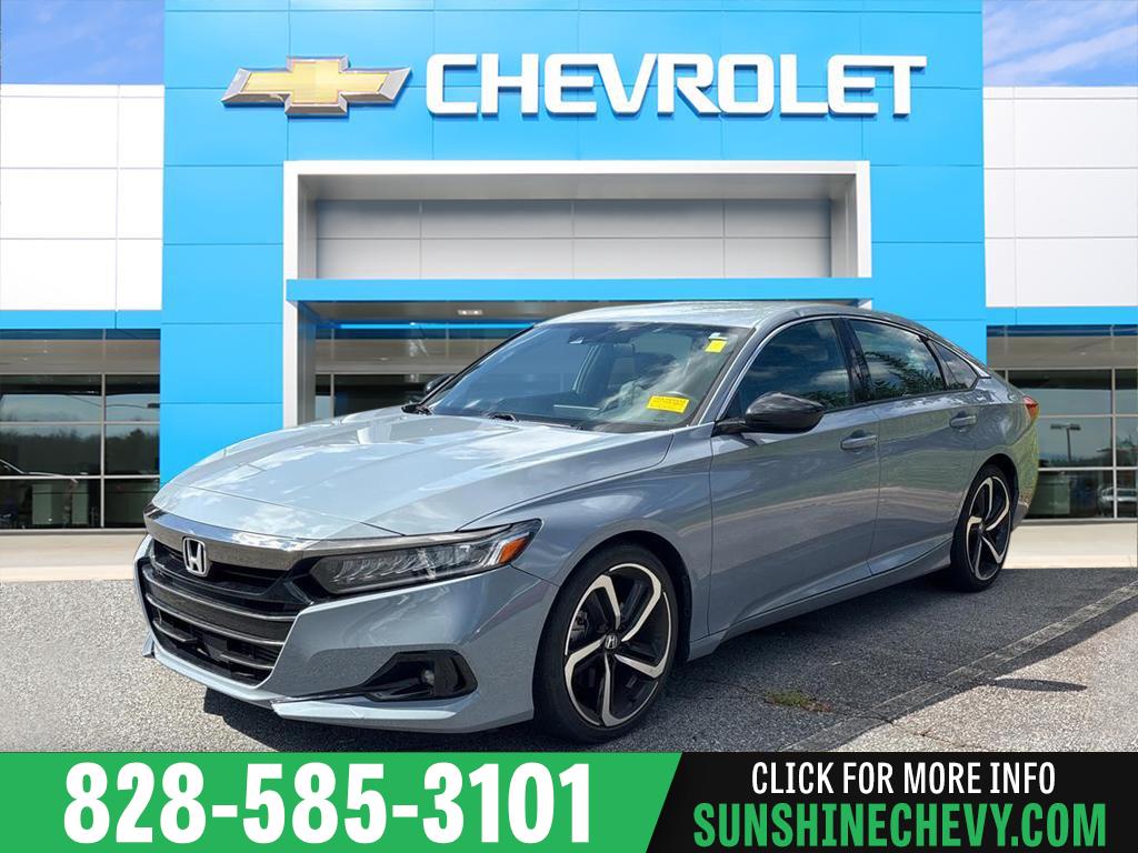 Sonic Gray Pearl 2022 Honda Accord Sedan Front-Wheel Drive Continuously Variable Transmission