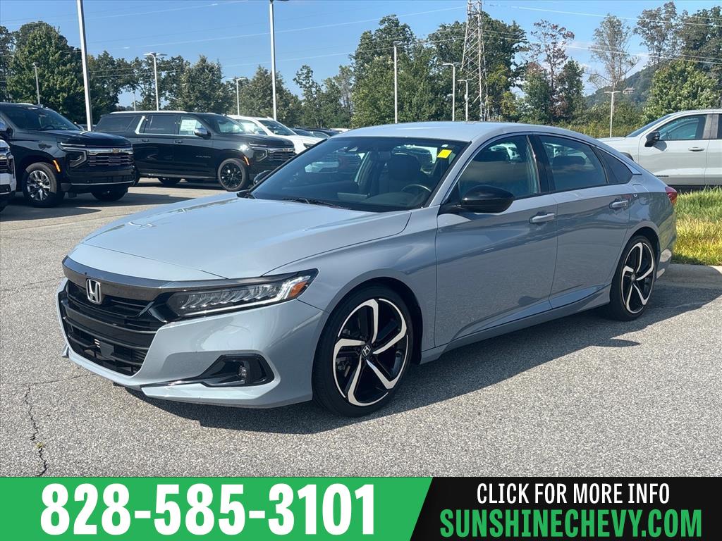 Sonic Gray Pearl 2022 Honda Accord Sedan Front-Wheel Drive Continuously Variable Transmission