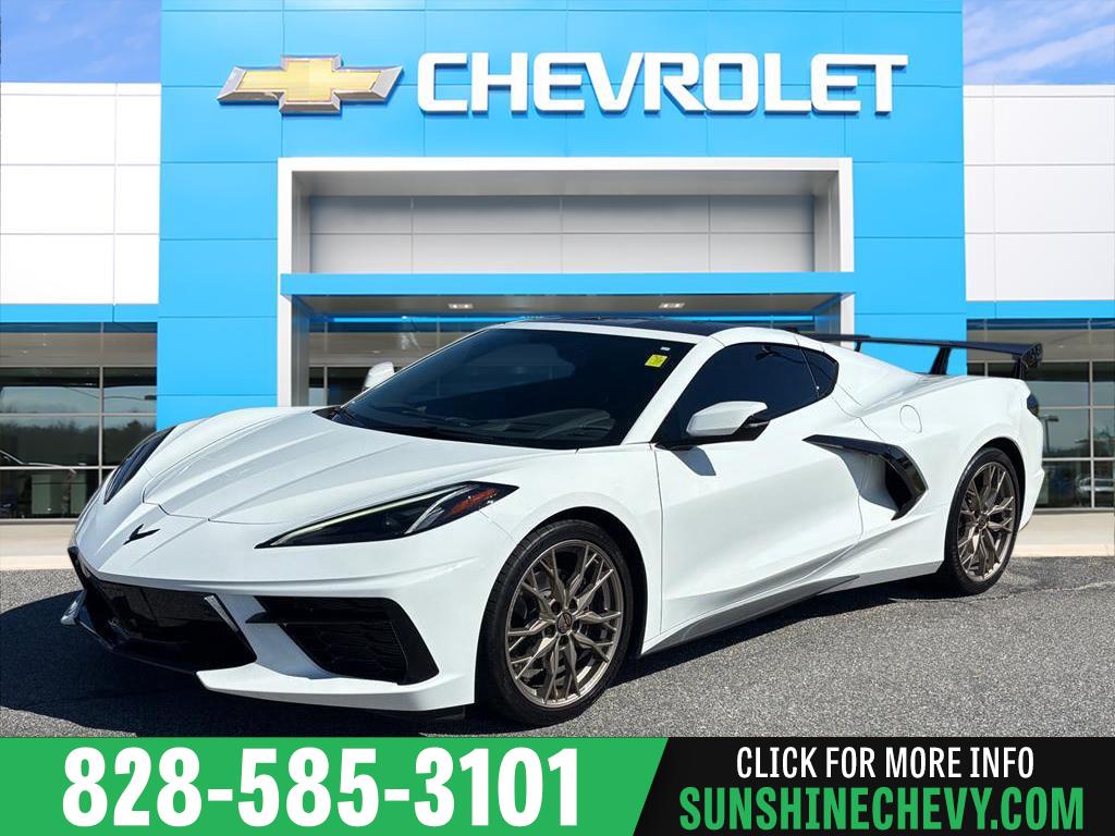 Arctic White 2023 Chevrolet Corvette Coupe Rear-Wheel Drive 8-Speed Dual Clutch