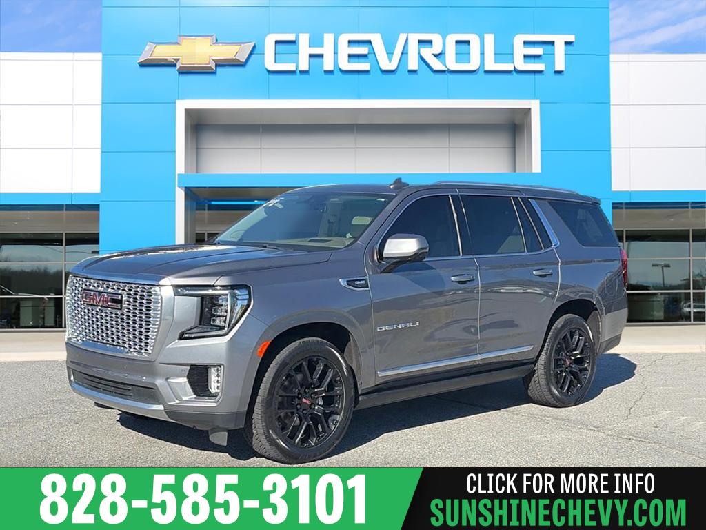 Gray (Satin Steel Metallic) 2022 GMC Yukon SUV / Crossover Four-Wheel Drive Automatic