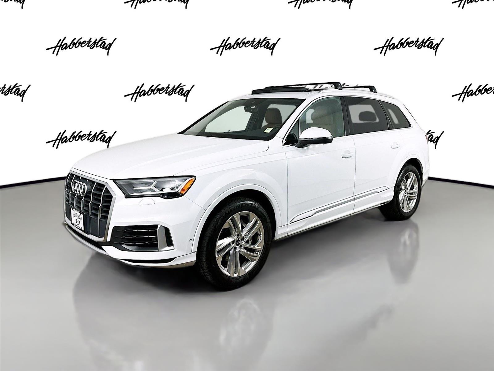 Glacier White Metallic 2021 Audi Q7 quattro Premium Plus 55 TFSI SUV / Crossover All-Wheel Drive Automatic