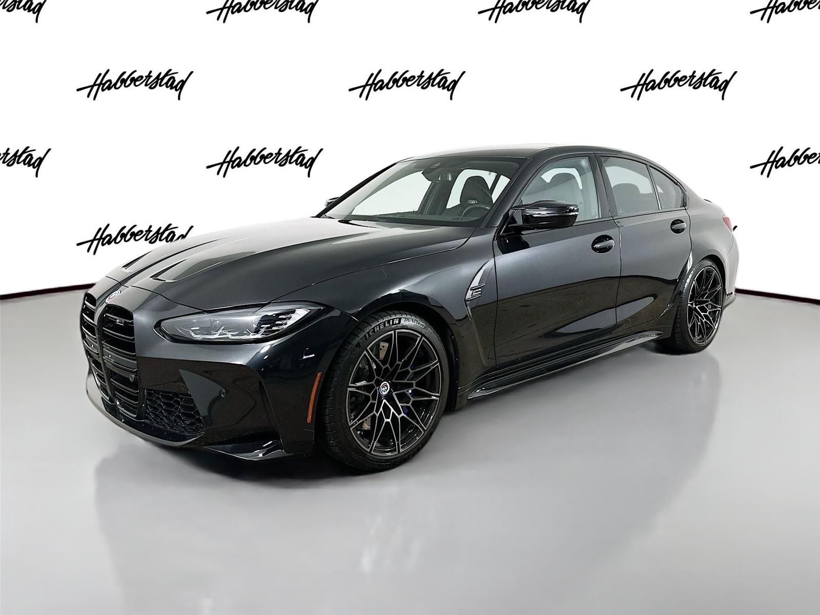 Black Sapphire Metallic 2023 BMW M3 Competition RWD Sedan Rear-Wheel Drive Automatic