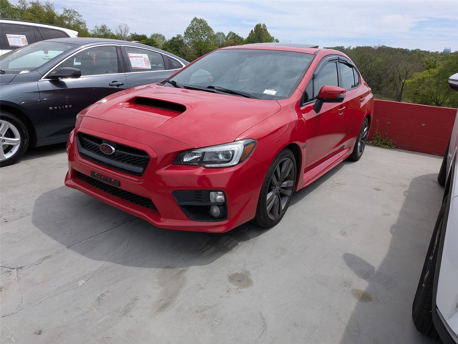 Pure Red 2017 Subaru WRX Limited Sedan All-Wheel Drive Manual
