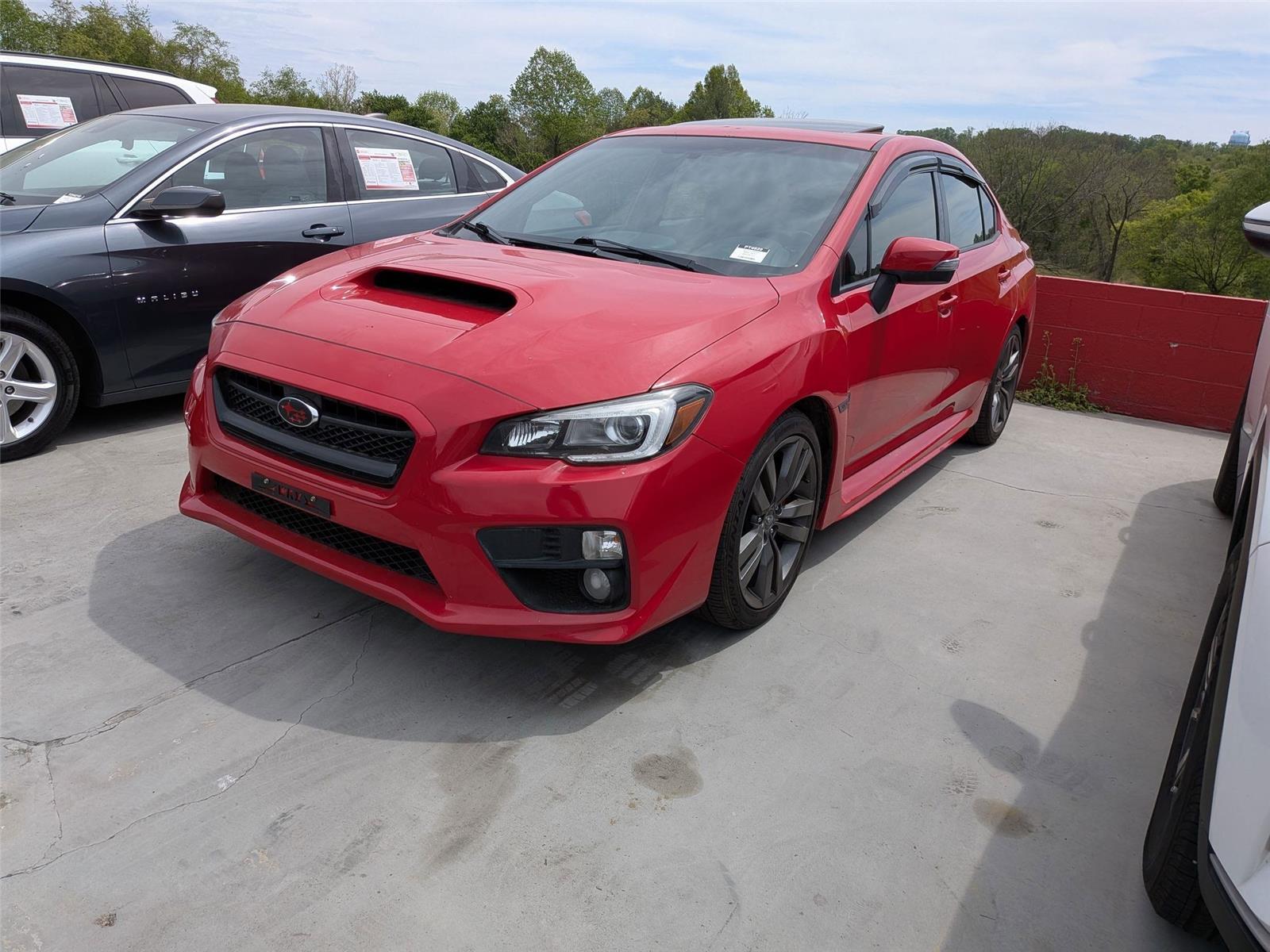 Pure Red 2017 Subaru WRX Limited Sedan All-Wheel Drive Manual