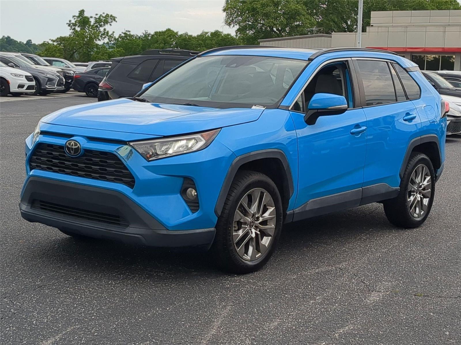 Blue Flame 2021 Toyota RAV4 XLE Premium FWD SUV / Crossover Front-Wheel Drive Automatic