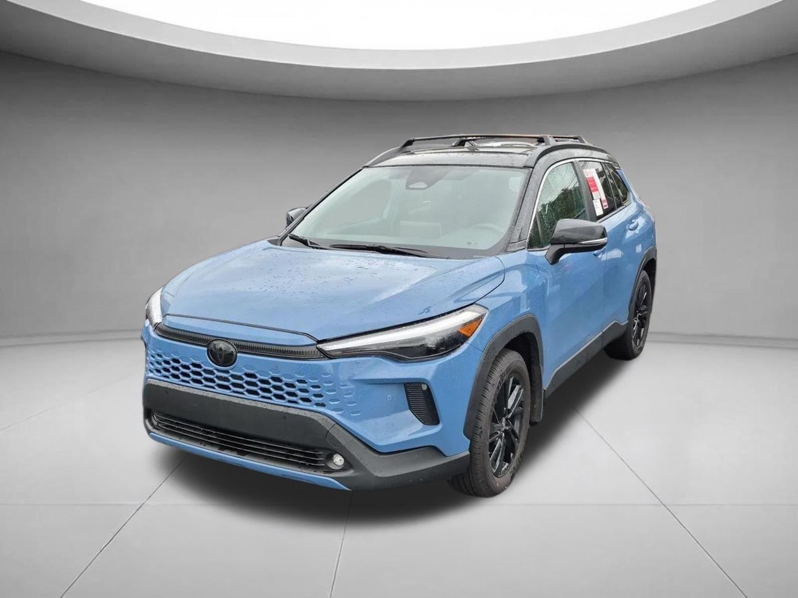 Cavalry Blue/Jet Black 2026 Toyota Corolla Cross Hybrid SUV / Crossover All-Wheel Drive Continuously Variable Transmission