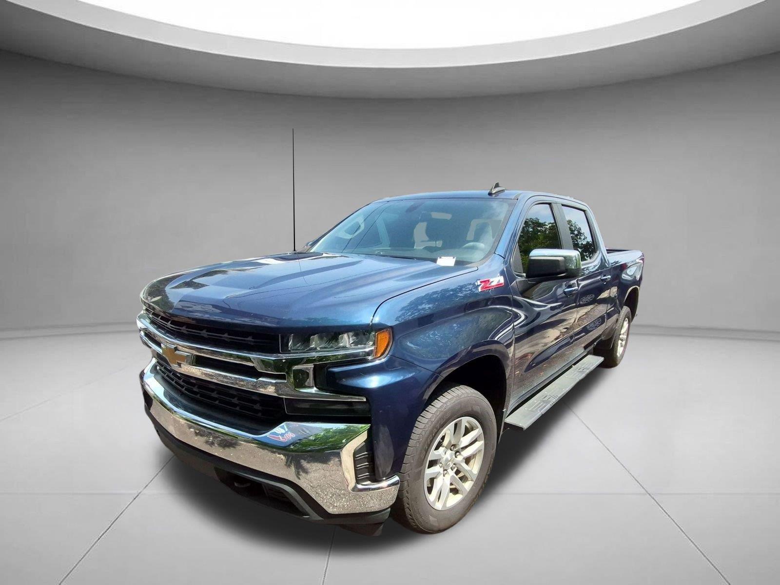 Northsky Blue Metallic 2021 Chevrolet Silverado 1500 Pickup Truck Four-Wheel Drive 8-Speed Automatic