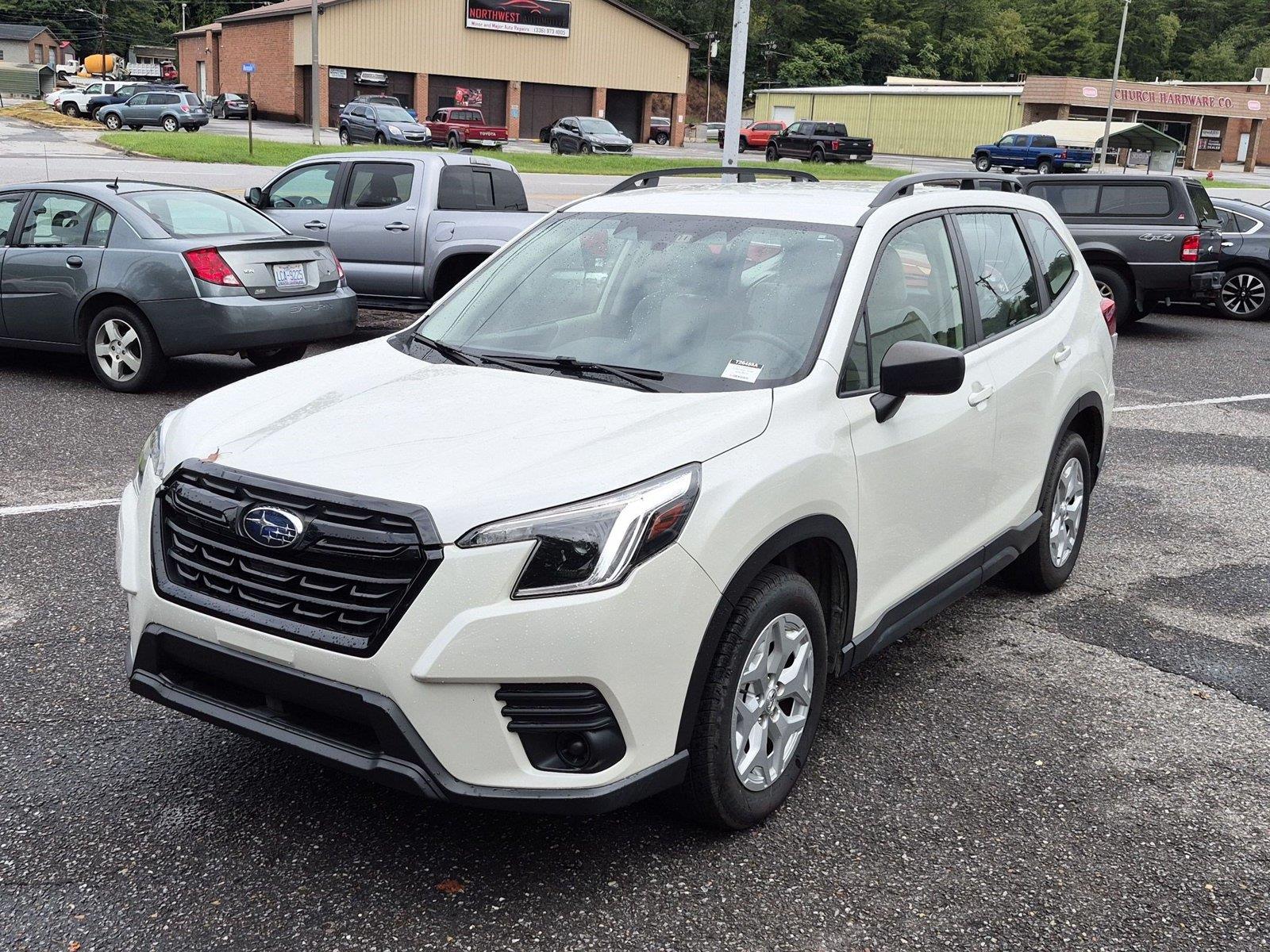 Crystal White Pearl 2022 Subaru Forester SUV / Crossover All-Wheel Drive Continuously Variable Transmission