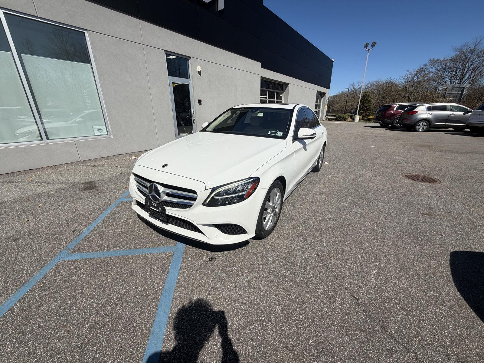 Polar White 2019 Mercedes-Benz C-Class C 300 RWD Sedan Rear-Wheel Drive Automatic