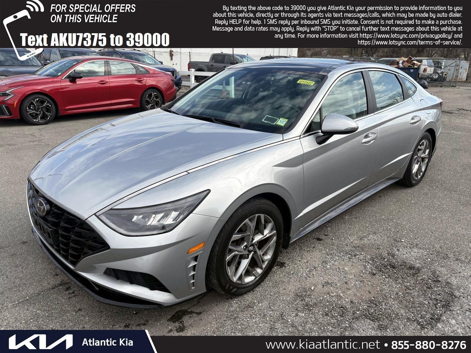 Shimmering Silver Pearl 2021 Hyundai Sonata SEL FWD Sedan Front-Wheel Drive Automatic