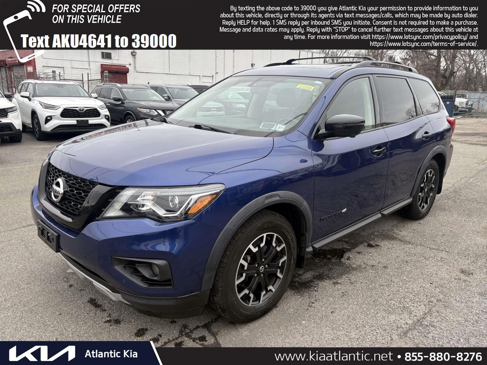 Caspian Blue Metallic 2019 Nissan Pathfinder SL 4WD SUV / Crossover Four-Wheel Drive Automatic