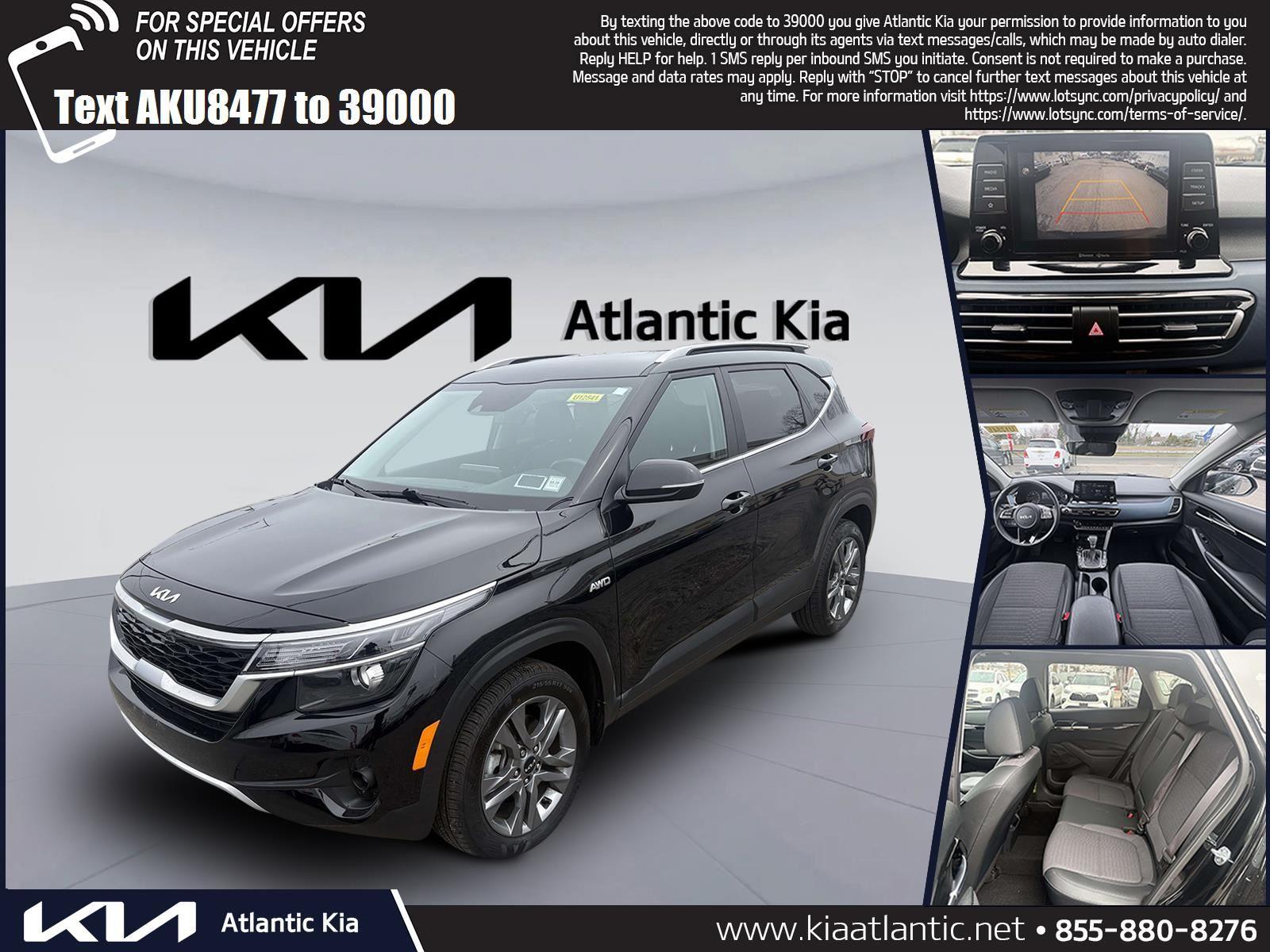 Cherry Black 2023 Kia Seltos S AWD SUV / Crossover All-Wheel Drive Continuously Variable Transmission