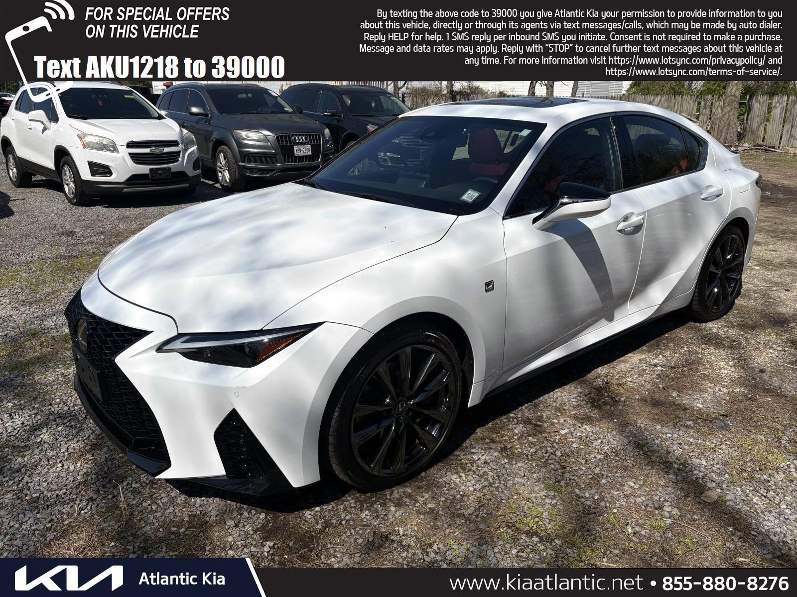 Ultra White 2023 Lexus IS 350 F Sport AWD Sedan All-Wheel Drive Automatic