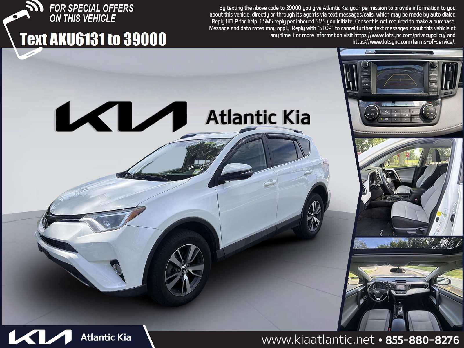 Super White 2016 Toyota RAV4 XLE AWD SUV / Crossover All-Wheel Drive Automatic