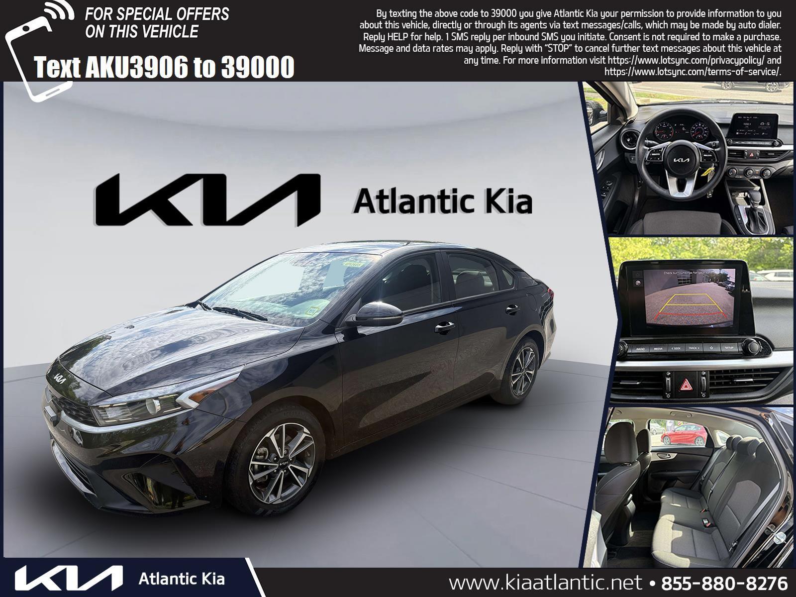 Aurora Black Pearl 2023 Kia Forte LXS FWD Sedan Front-Wheel Drive Continuously Variable Transmission