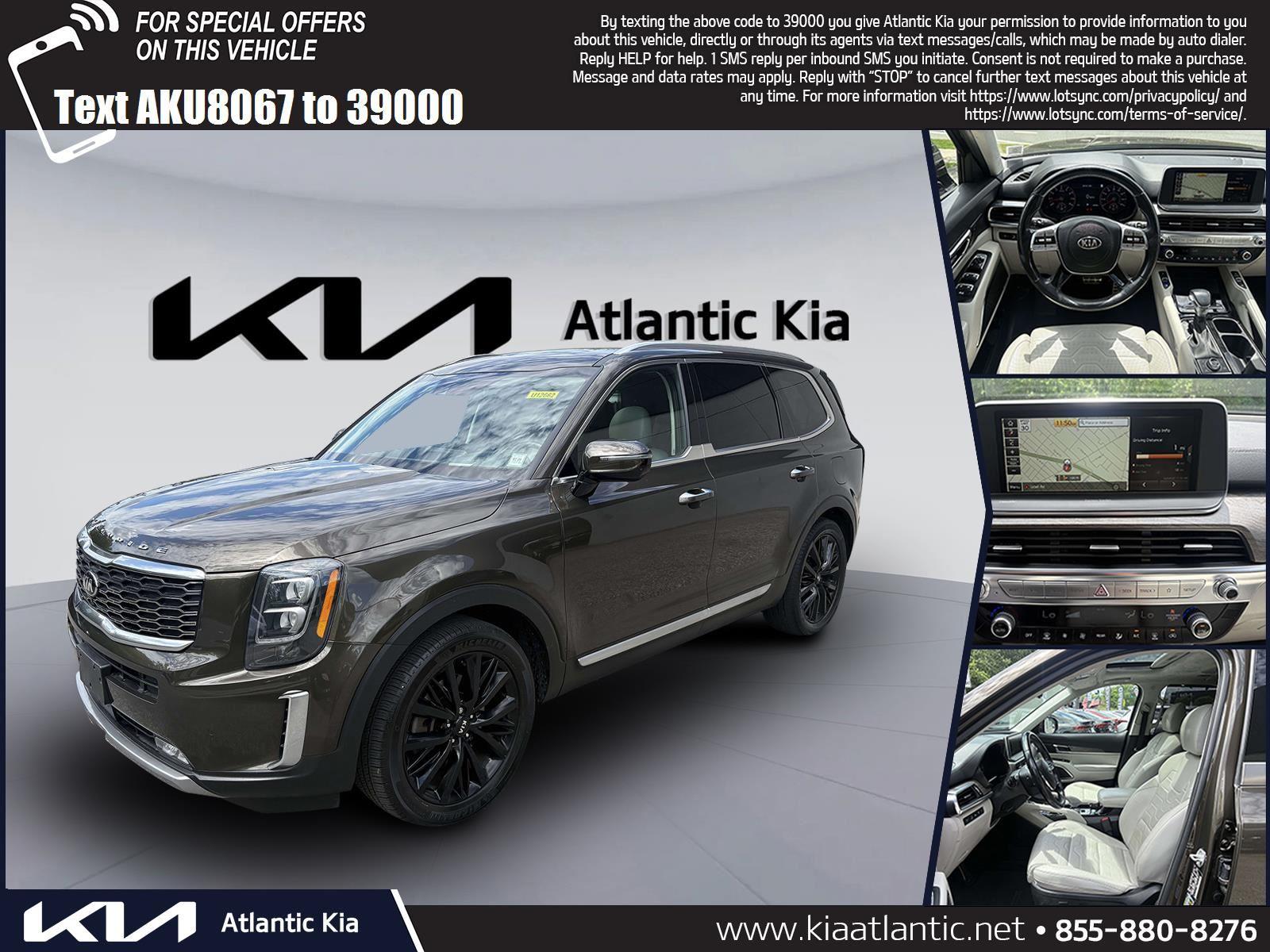 Dark Moss 2021 Kia Telluride SX AWD SUV / Crossover All-Wheel Drive 8-Speed Automatic