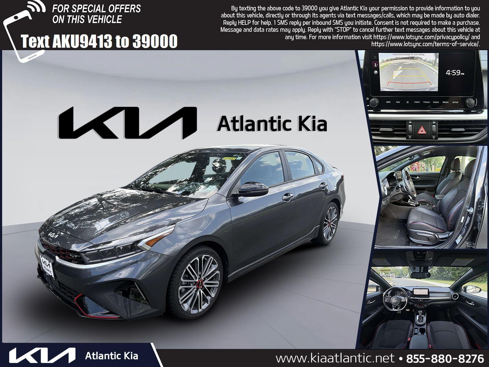 Gravity Gray 2023 Kia Forte GT FWD Sedan Front-Wheel Drive 7-Speed Automatic