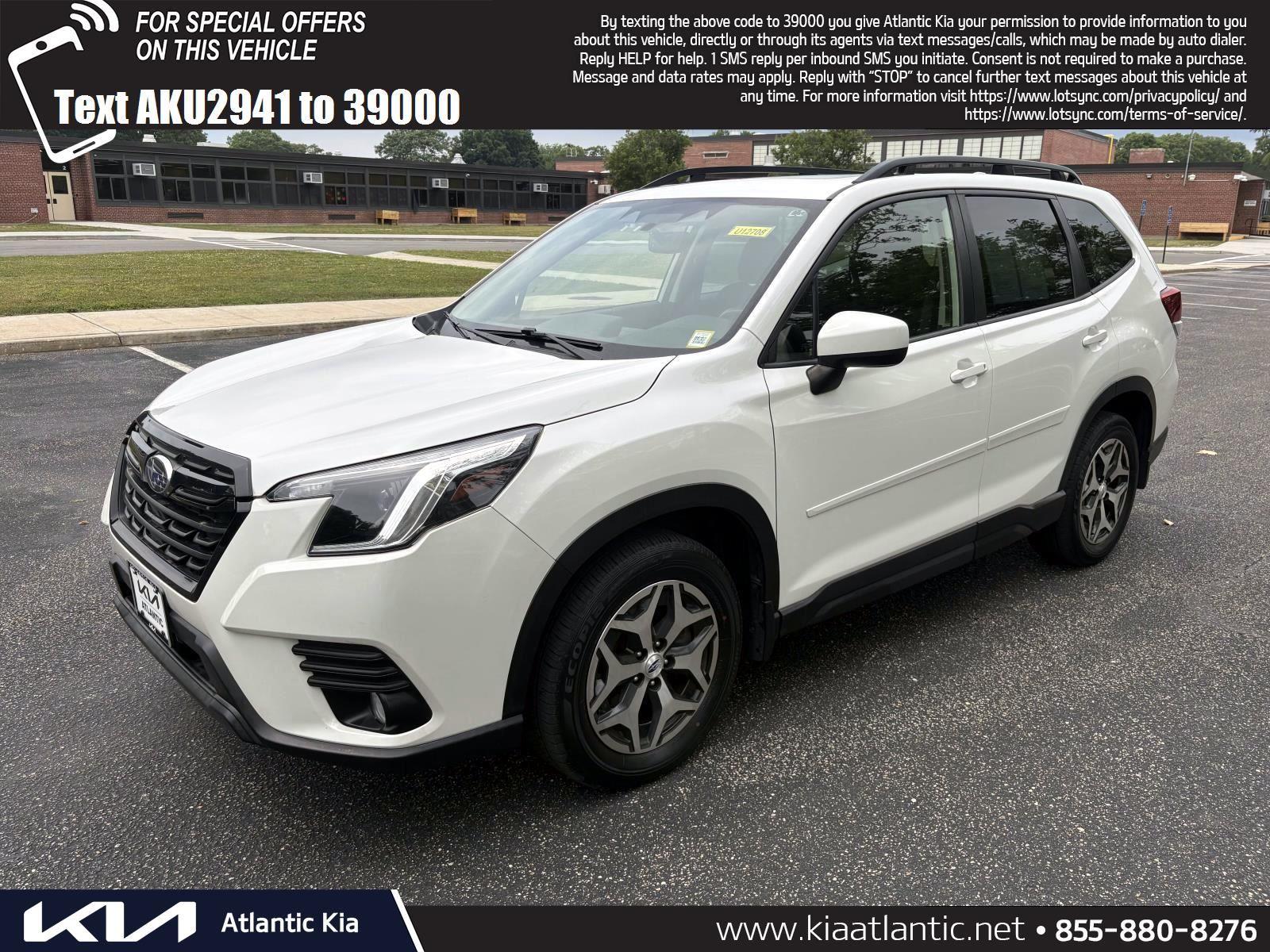 Crystal White Pearl 2023 Subaru Forester SUV / Crossover All-Wheel Drive Automatic