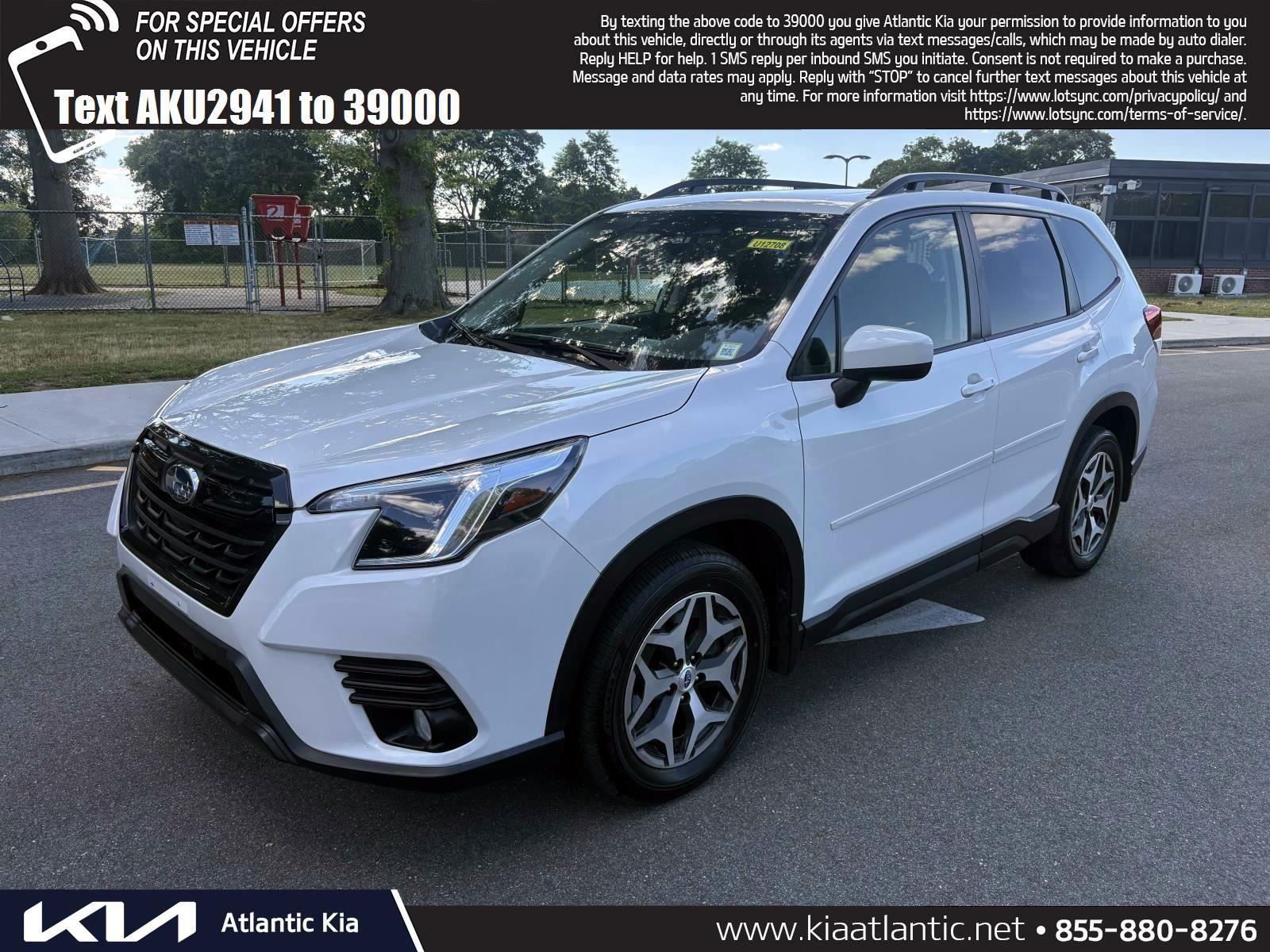 Crystal White Pearl 2023 Subaru Forester SUV / Crossover All-Wheel Drive Automatic
