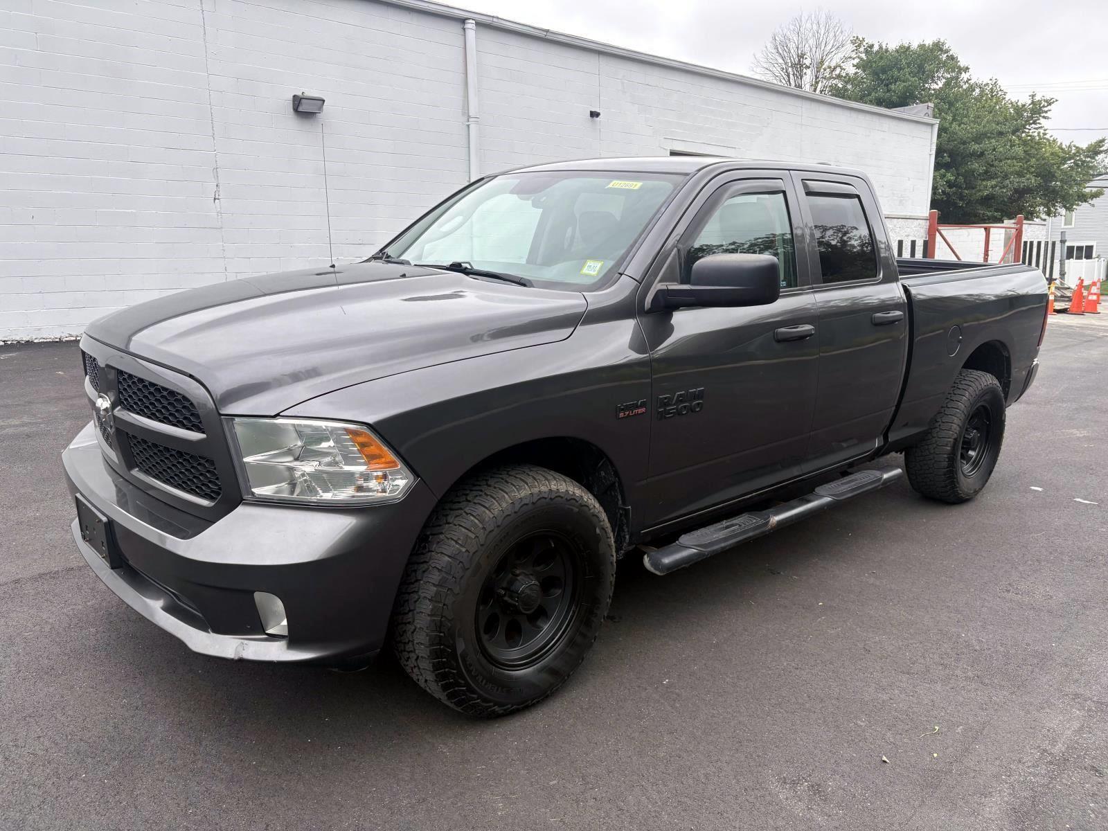 Gray (Granite Crystal Metallic Clearcoat) 2017 RAM 1500 Pickup Truck Four-Wheel Drive 8-Speed Automatic