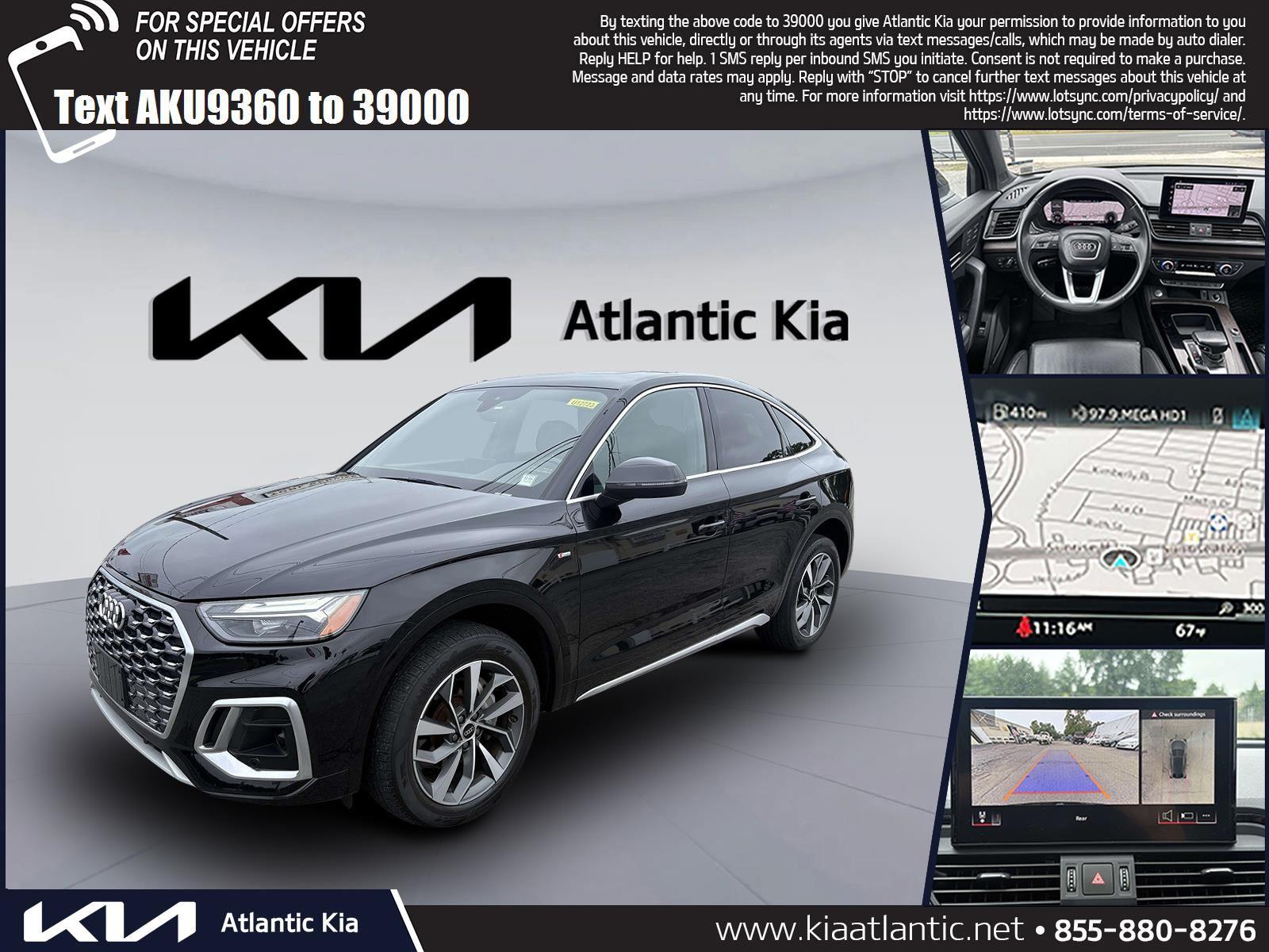 Mythos Black Metallic 2023 Audi Q5 Sportback Sedan All-Wheel Drive Automatic