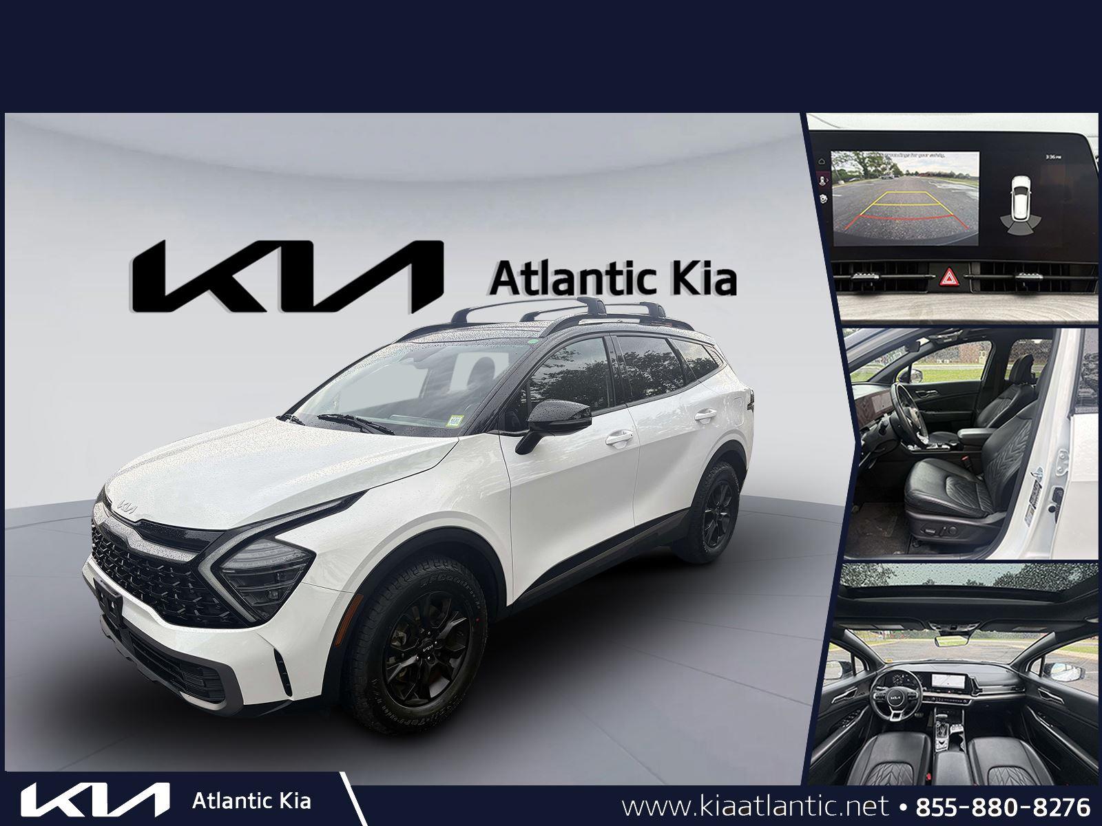 Glacial White Pearl/Ebony Black Roof 2024 Kia Sportage SUV / Crossover All-Wheel Drive 8-Speed Automatic