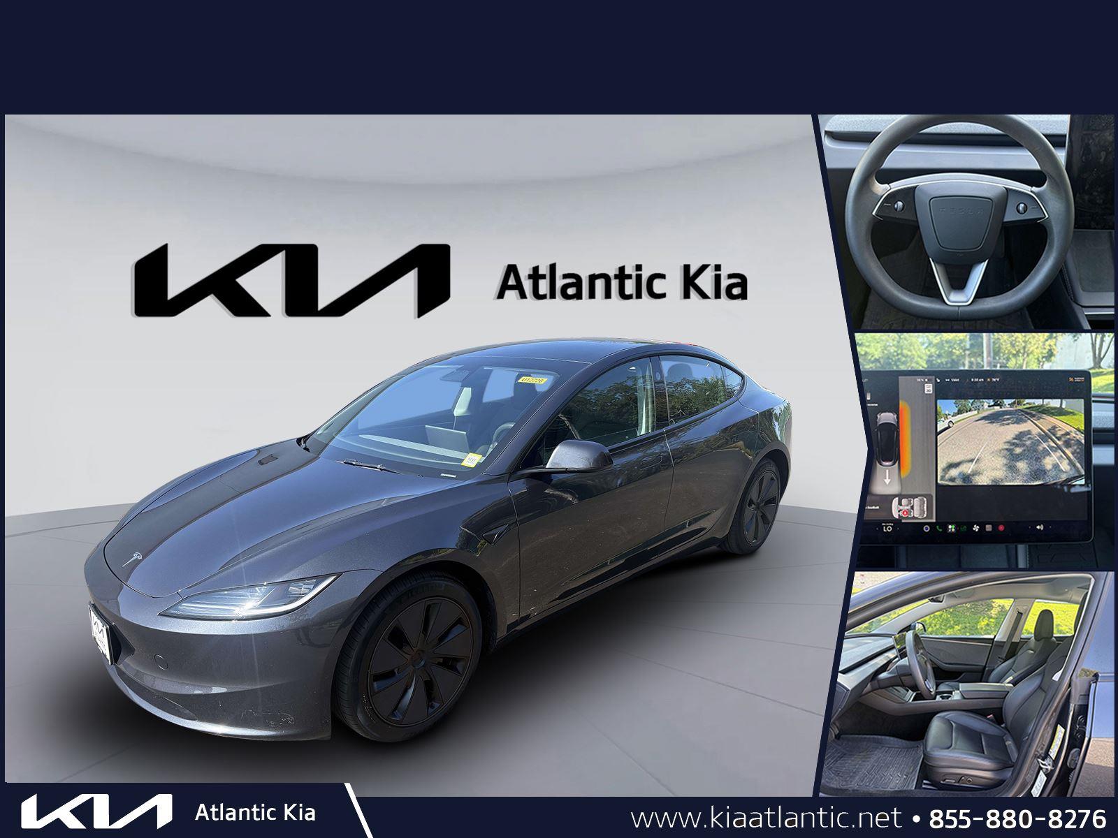 Gray (Stealth Grey) 2024 Tesla Model 3 Sedan Rear-Wheel Drive Automatic