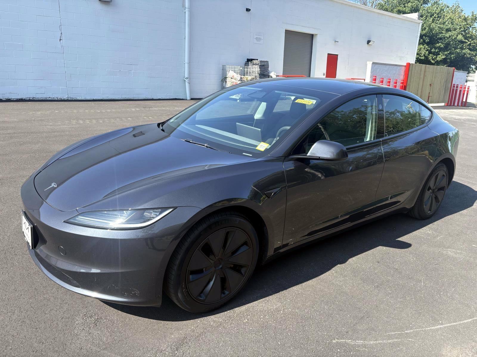 Gray (Stealth Grey) 2024 Tesla Model 3 Sedan Rear-Wheel Drive Automatic