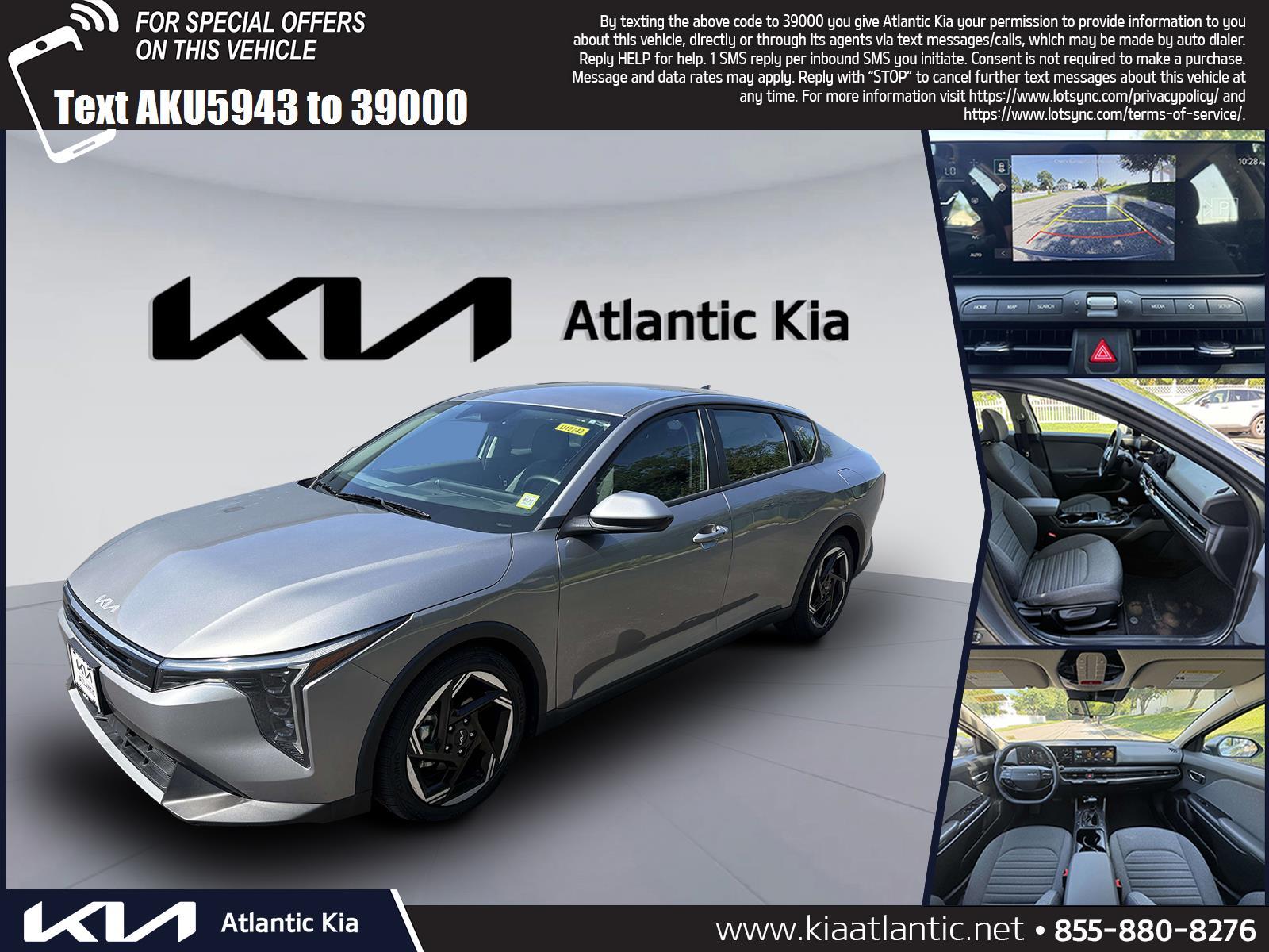 Steel Gray 2025 Kia K4 Sedan Front-Wheel Drive Continuously Variable Transmission