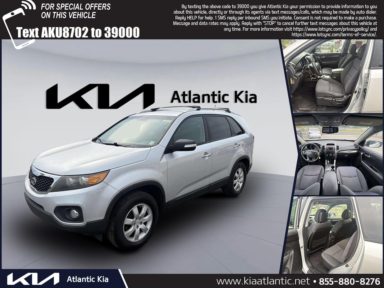 Bright Silver 2011 Kia Sorento SUV / Crossover Front-Wheel Drive 6-Speed Automatic