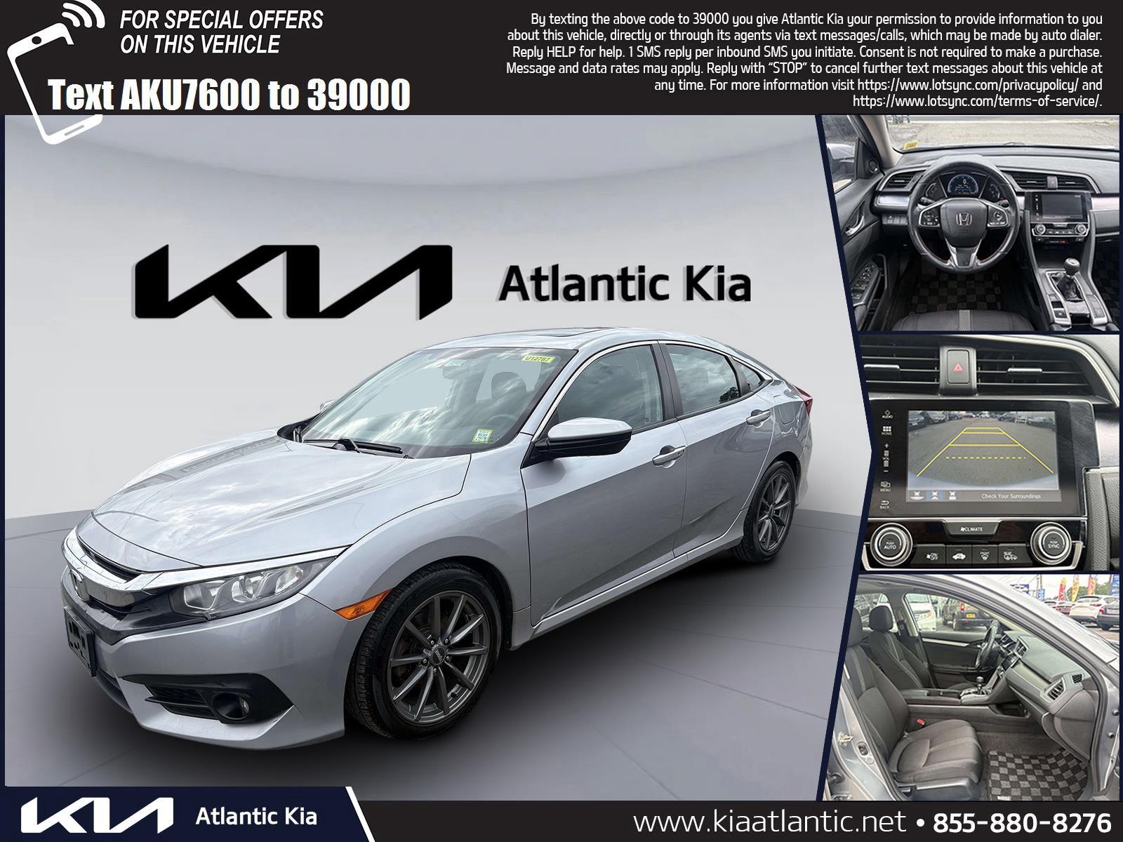 Gray (Modern Steel Metallic) 2017 Honda Civic Sedan Front-Wheel Drive Manual
