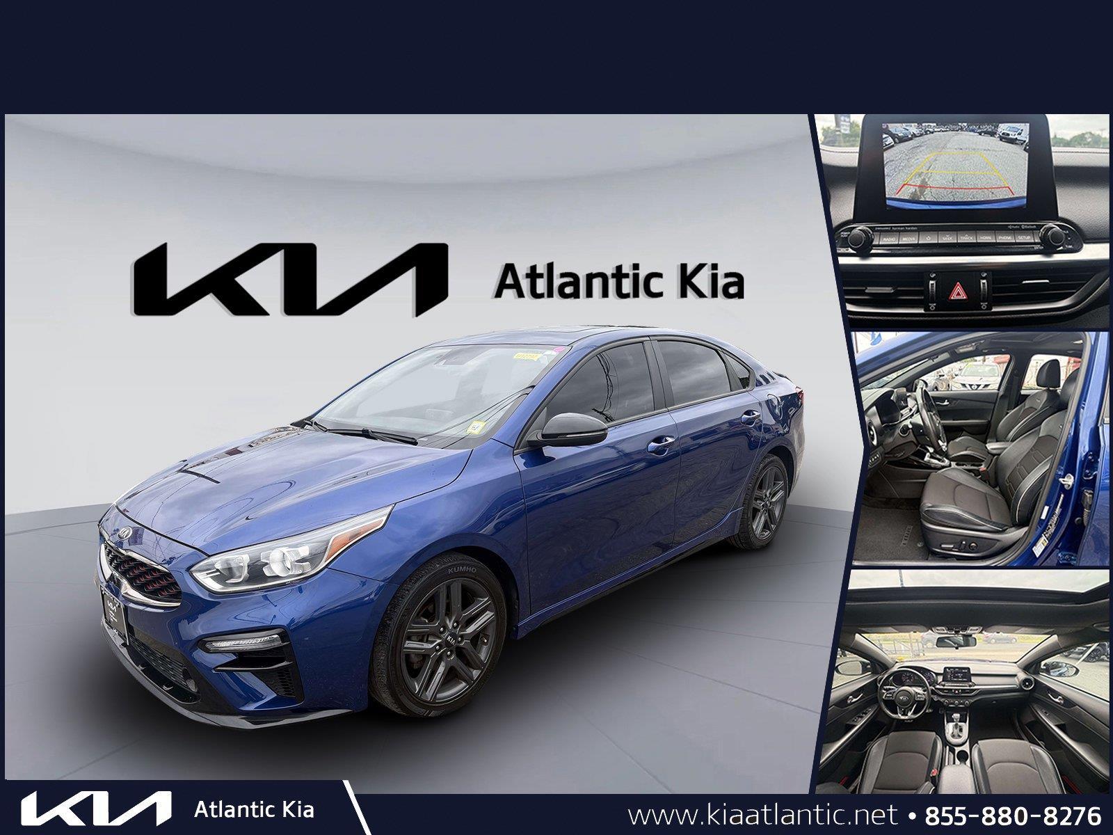 Deep Sea Blue 2021 Kia Forte Sedan Front-Wheel Drive Continuously Variable Transmission