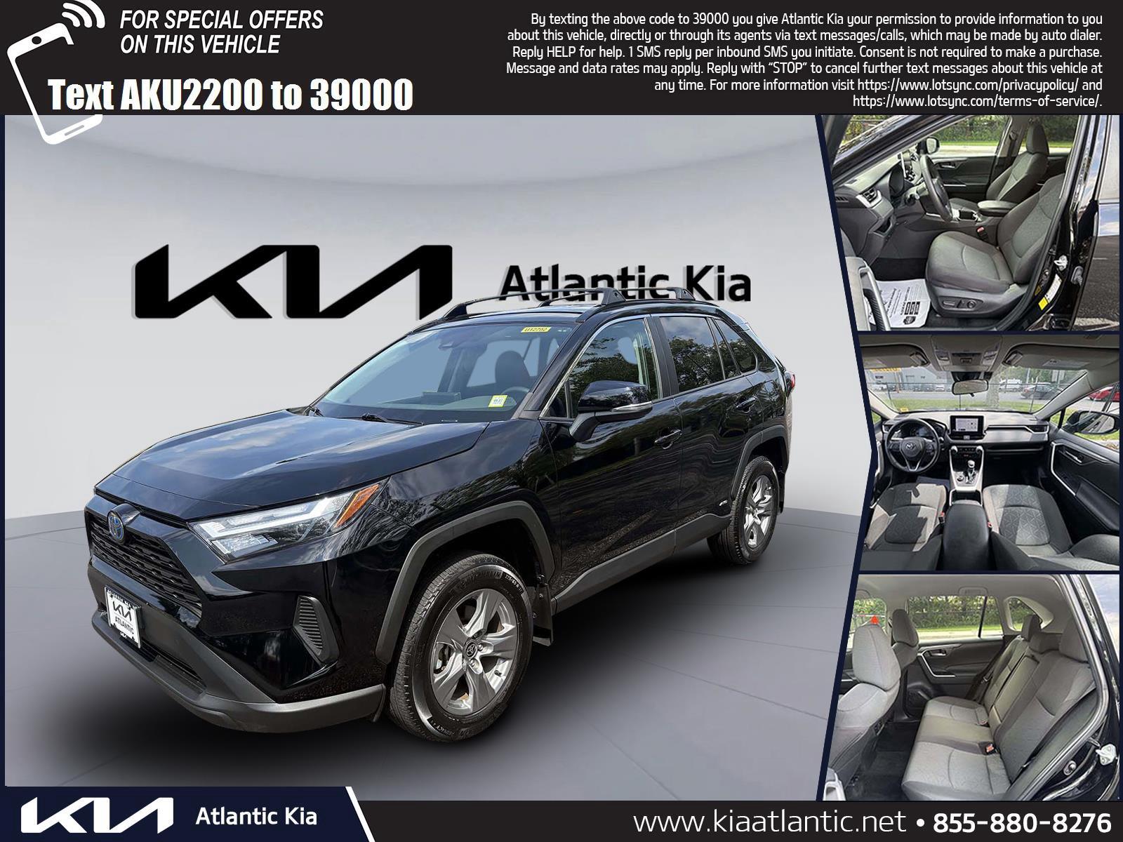 Midnight Black Metallic 2023 Toyota RAV4 Hybrid SUV / Crossover All-Wheel Drive Continuously Variable Transmission