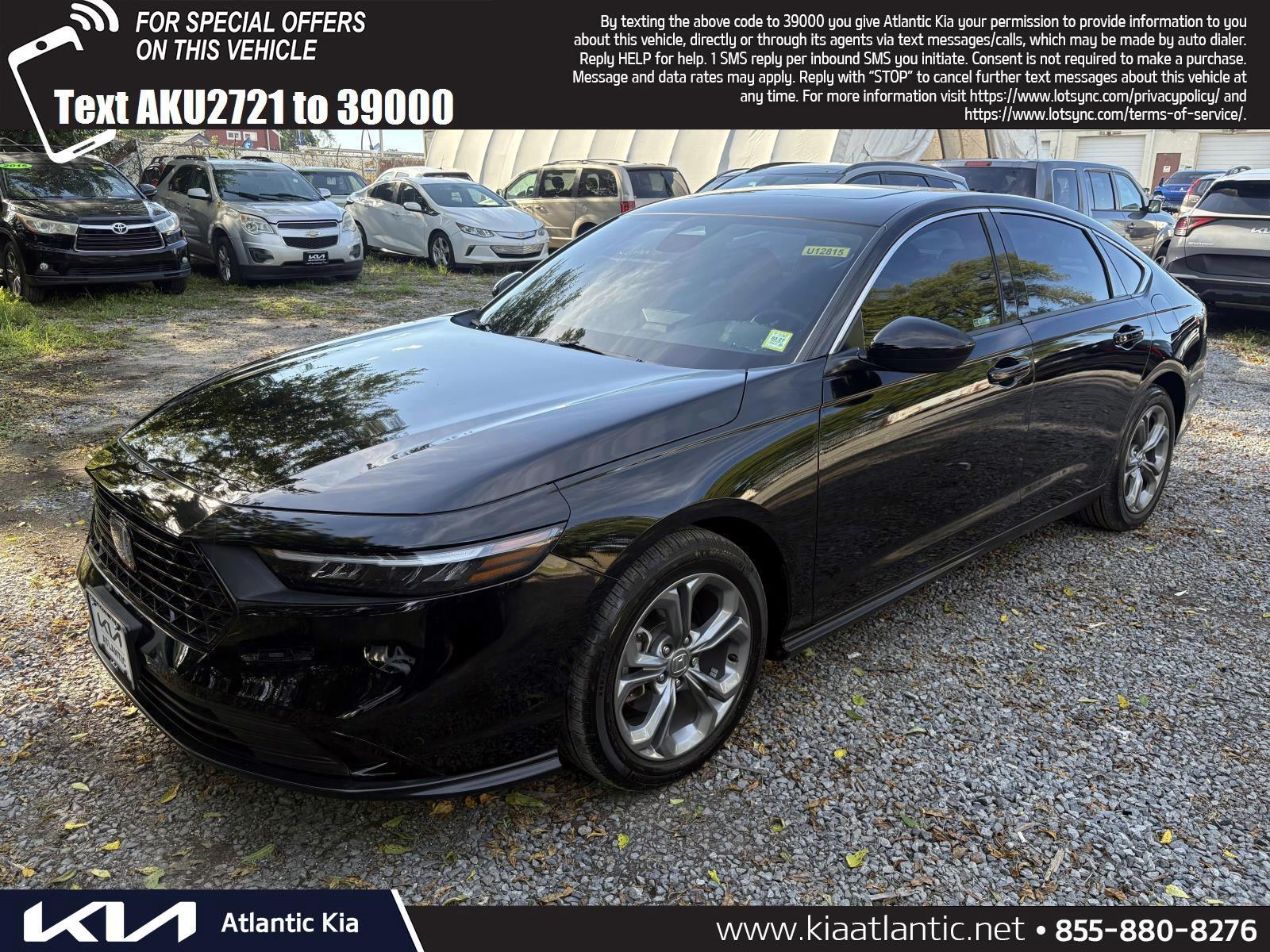 Crystal Black Pearl 2024 Honda Accord Sedan Front-Wheel Drive Continuously Variable Transmission