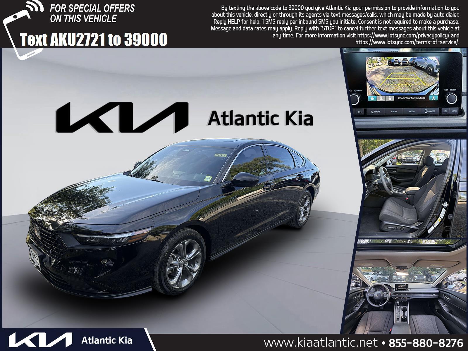Crystal Black Pearl 2024 Honda Accord Sedan Front-Wheel Drive Continuously Variable Transmission