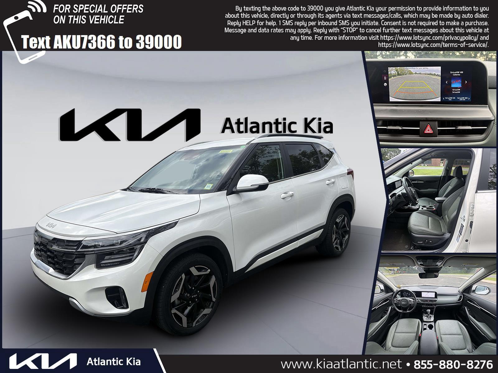 Snow White Pearl 2024 Kia Seltos SUV / Crossover All-Wheel Drive 8-Speed Automatic