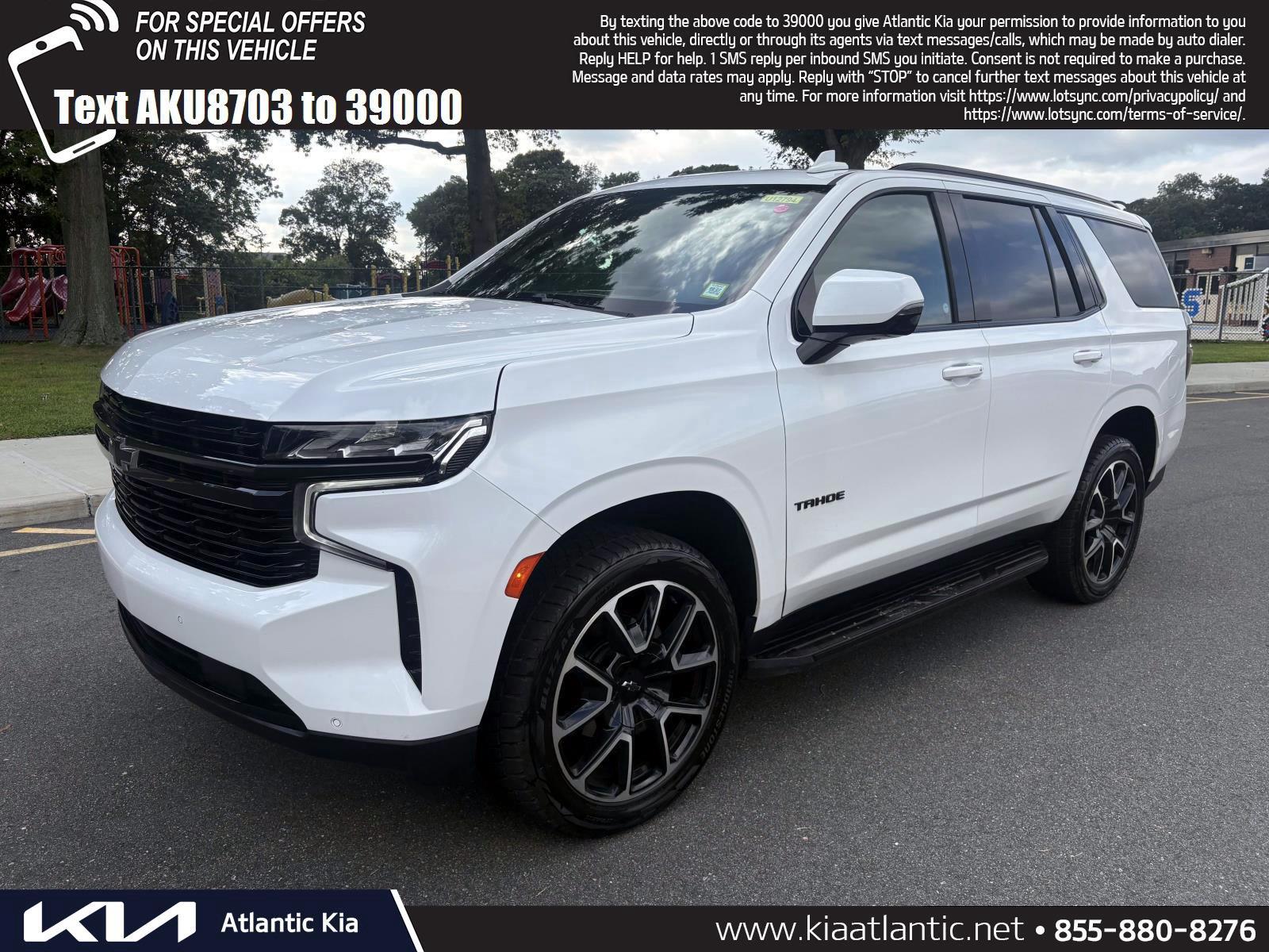 Summit White 2023 Chevrolet Tahoe SUV / Crossover Four-Wheel Drive Automatic