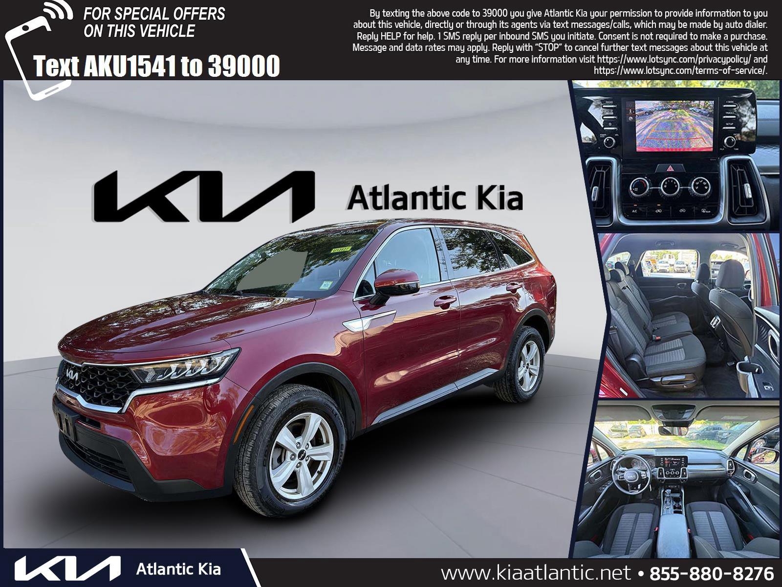 Passion Red Tintcoat 2022 Kia Sorento SUV / Crossover All-Wheel Drive Automatic