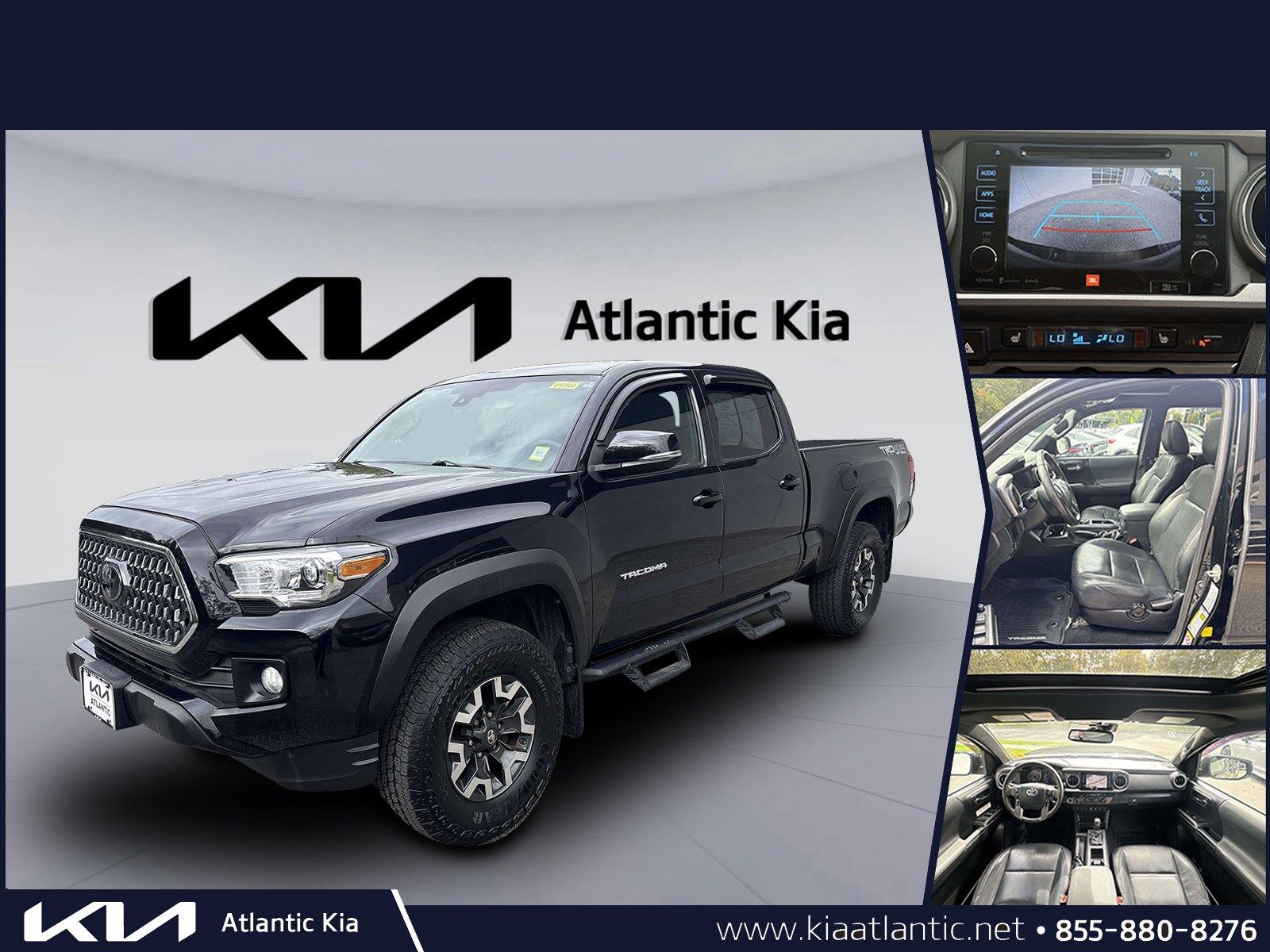 Midnight Black Metallic 2019 Toyota Tacoma Pickup Truck Four-Wheel Drive Automatic