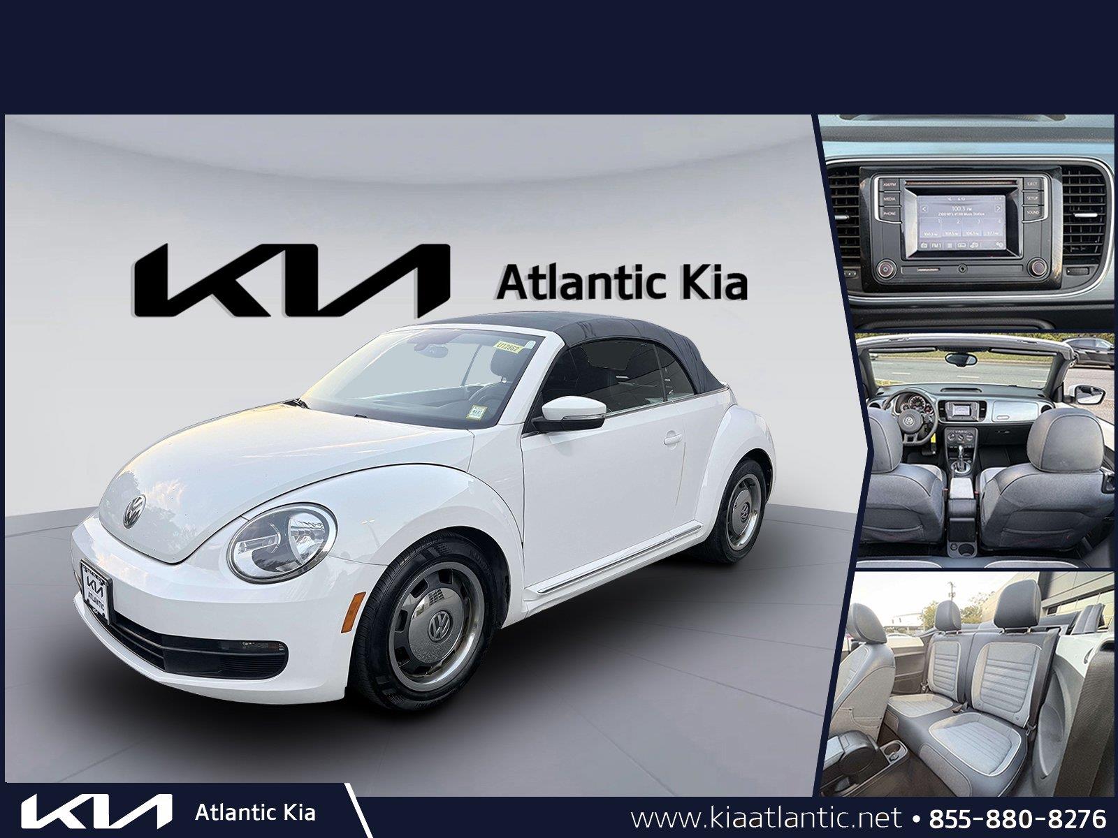 Pure White 2016 Volkswagen Beetle Convertible Front-Wheel Drive Automatic