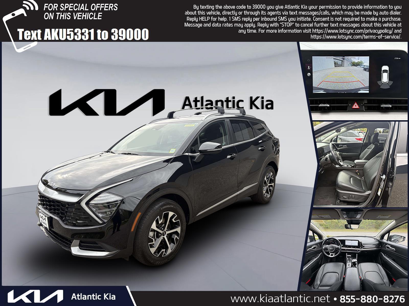 Ebony Black 2024 Kia Sportage SUV / Crossover All-Wheel Drive Automatic
