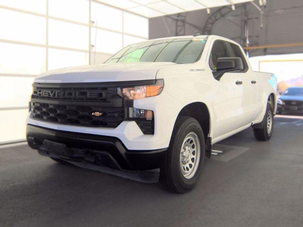 Summit White 2023 Chevrolet Silverado 1500 Pickup Truck Four-Wheel Drive Automatic