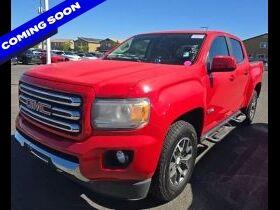 Cardinal Red 2015 GMC Canyon Pickup Truck Four-Wheel Drive 6-Speed Automatic