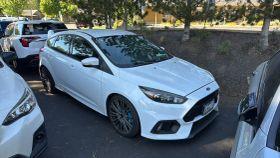 Frozen White 2017 Ford Focus RS Hatchback All-Wheel Drive 6-Speed Manual