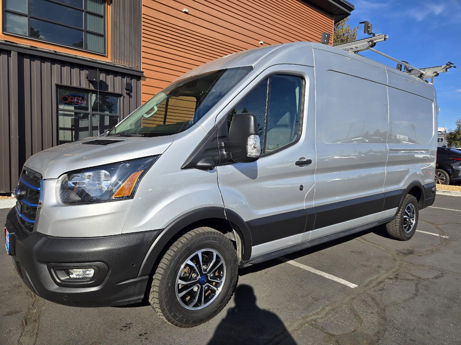 Ingot Silver 2022 Ford E-Transit Van Rear-Wheel Drive 1-Speed Dual Clutch
