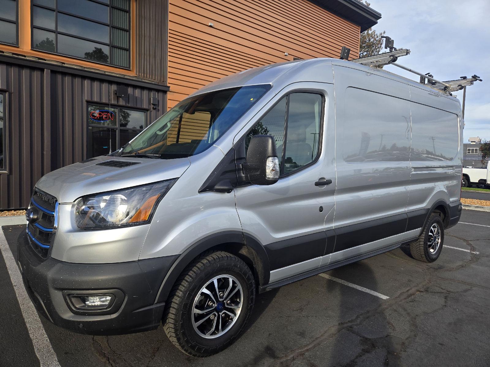 Ingot Silver 2023 Ford E-Transit Van Rear-Wheel Drive 1-Speed Dual Clutch