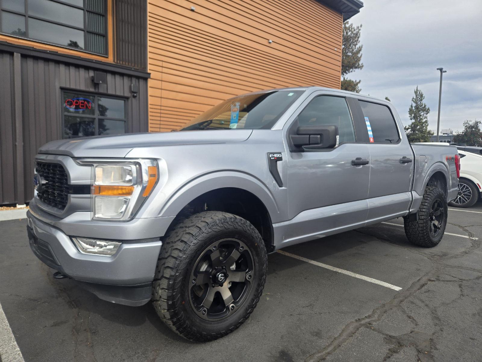 Iconic Silver 2021 Ford F-150 Pickup Truck Four-Wheel Drive Automatic