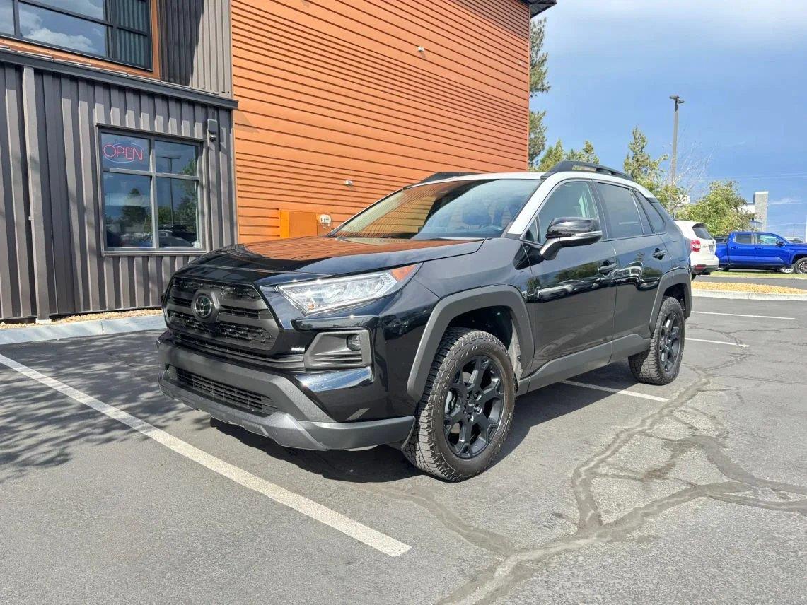 Midnight Black Metallic w/Ice Edge Roof 2021 Toyota RAV4 SUV / Crossover All-Wheel Drive 8-Speed Automatic