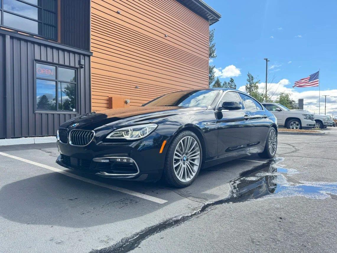Jet Black 2018 BMW 6 Series Sedan All-Wheel Drive 8-Speed Automatic