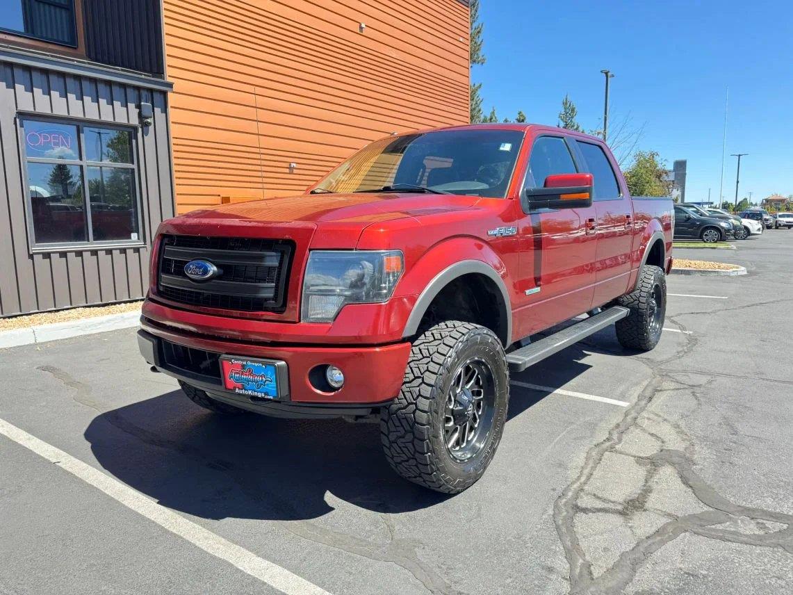 Red (Sunset Metallic) 2014 Ford F-150 Pickup Truck Four-Wheel Drive 6-Speed Automatic